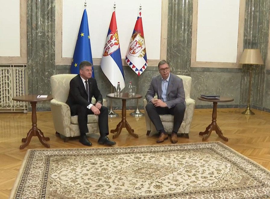 Sastanak Vučića i Lajčaka u Predsedništvu