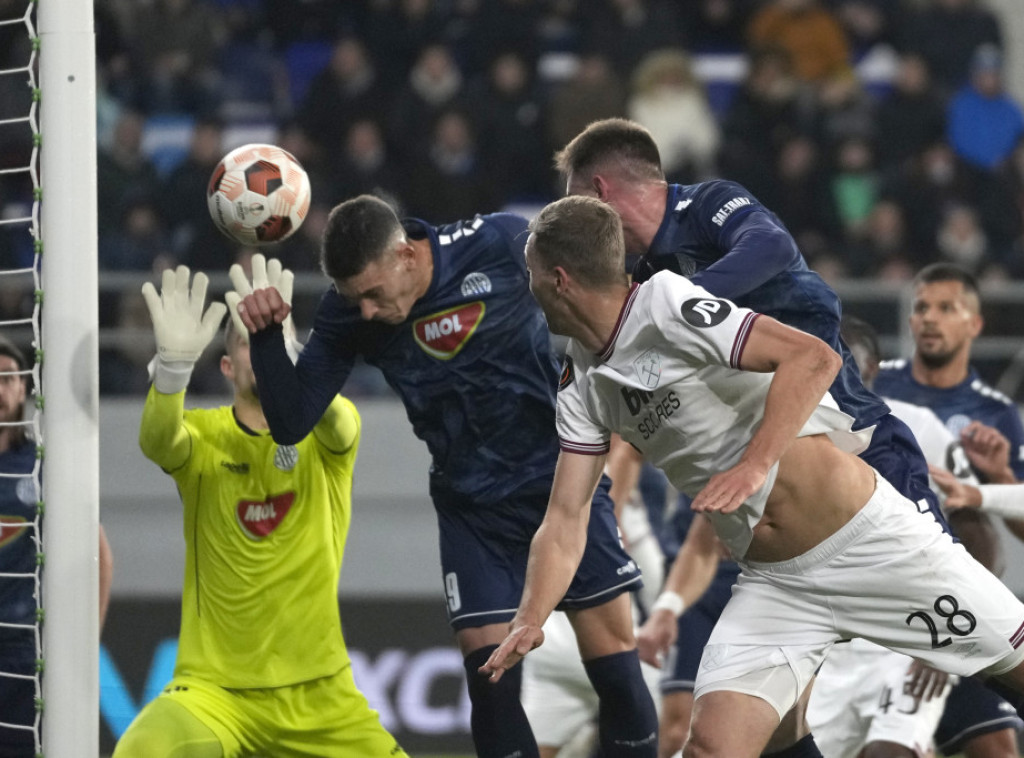 Fudbaleri TSC-a poraženi od Vest Hema u petom kolu Lige Evrope