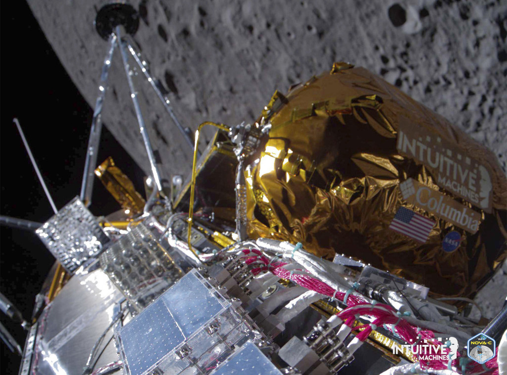 Lunarni lender "Odisej" prevrnuo se na bok, nije prekinuta komunikacija sa Zemljom