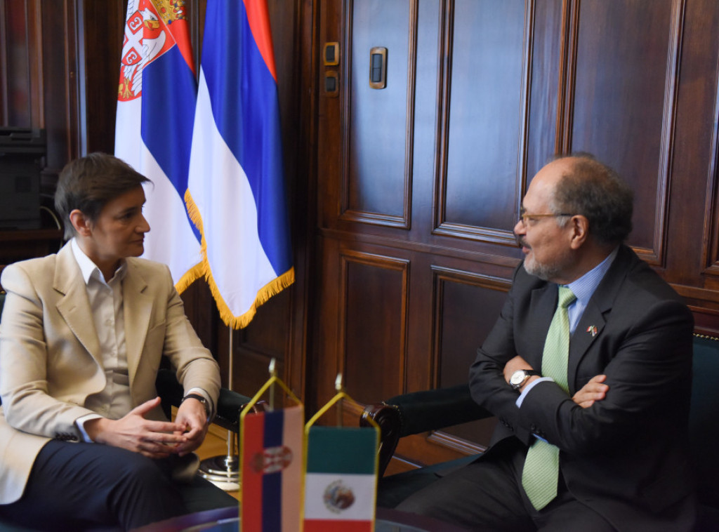 Brnabic meets with Mexican ambassador to Belgrade