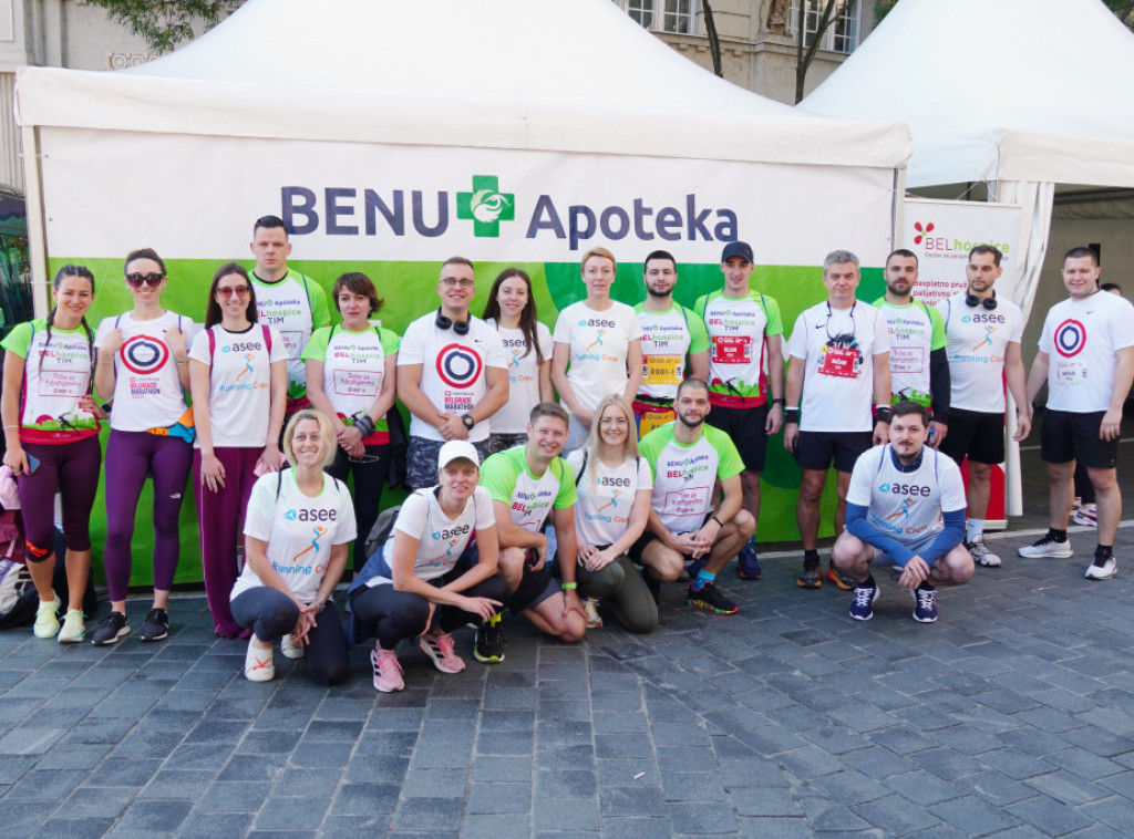 Na Beogradskom maratonu za BELhospice trčalo i 80 zaposlenih kompanije ASEE