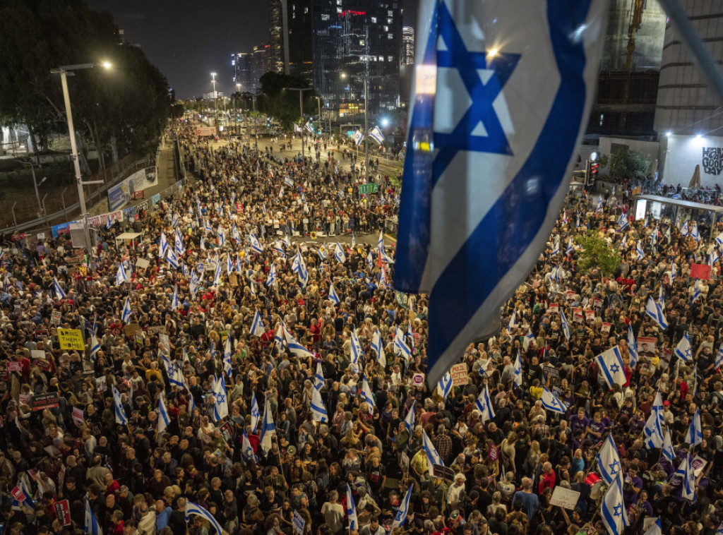 Demonstranti u Izraelu zahtevaju od Netanjahua primirje u Gazi i povratak talaca