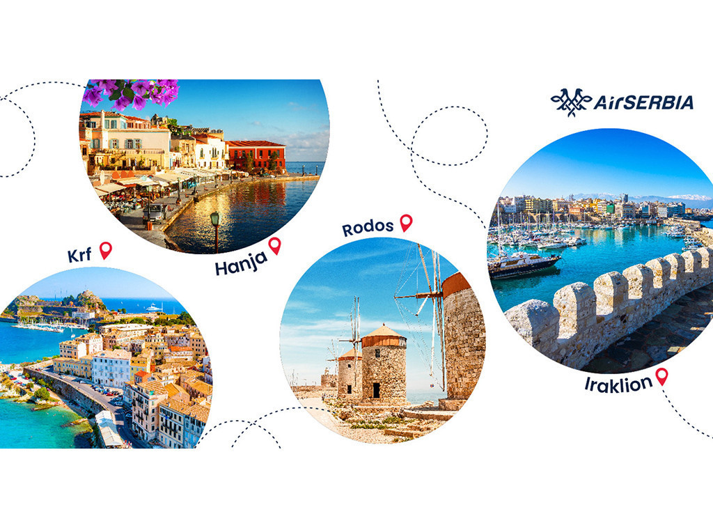 Er Srbija od aprila sledeće godine uvodi direktne letove do grčkih ostrva Rodos i Krit