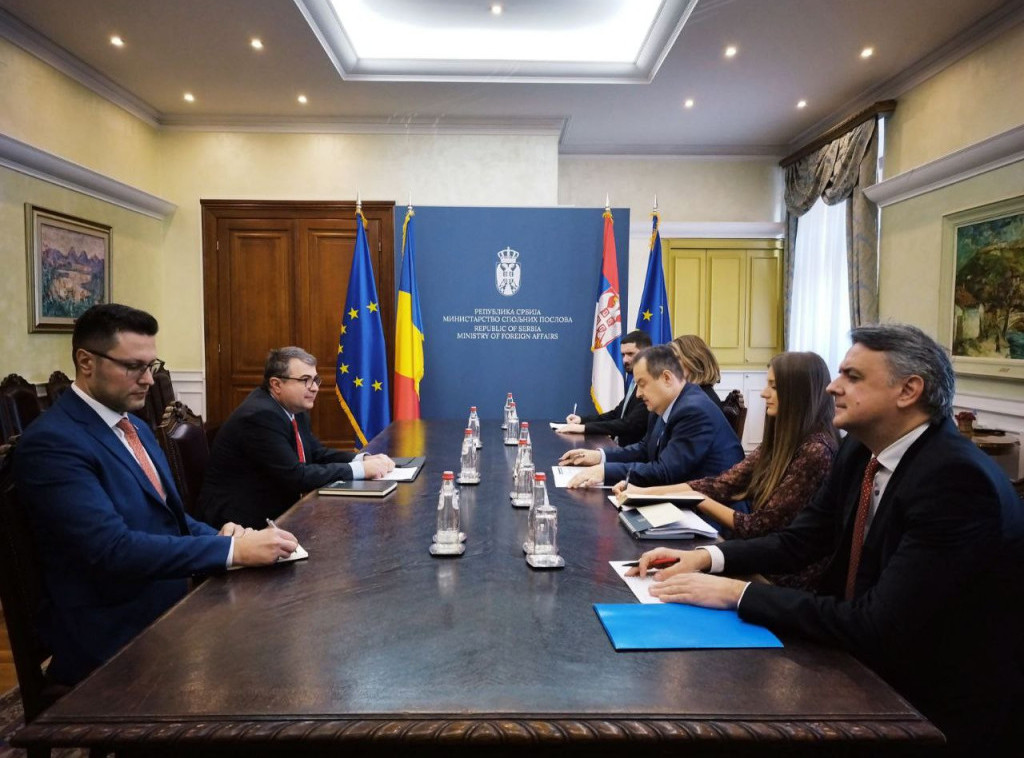 Dacic receives Romania's special Western Balkans envoy