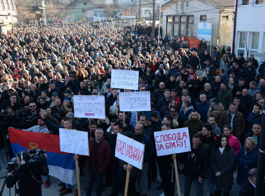 Završen protest u Štrpcu zbog ranjavanja srpske dece