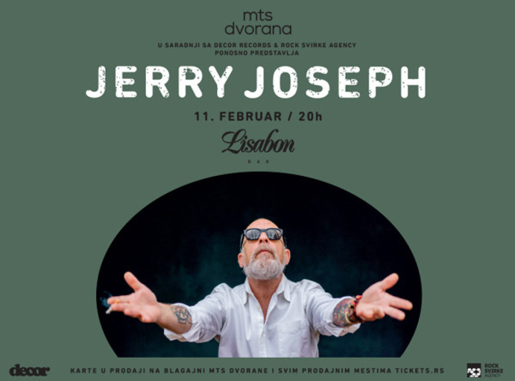 Američki muzičar Džeri Džosef održaće koncert 11. februara Mts dvorani