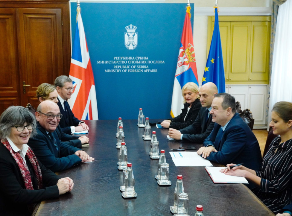 Dacic, Peach discuss bilateral ties, Kosovo-Metohija, Ukraine war