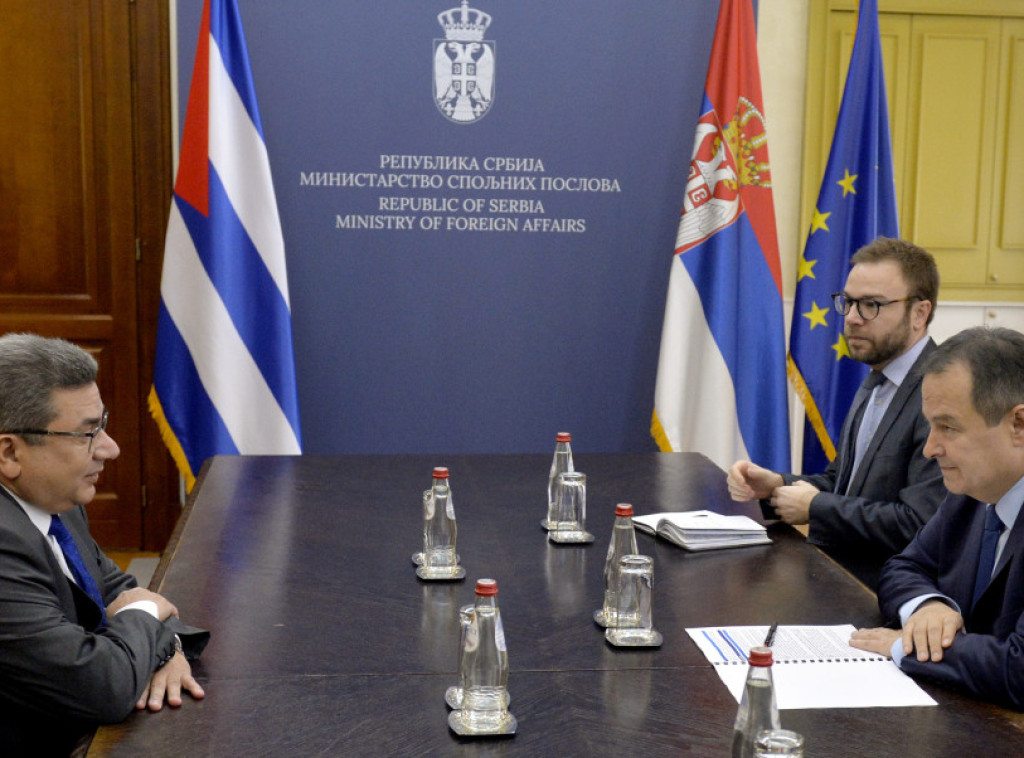 Dacic receives farewell visit from Cuban ambassador