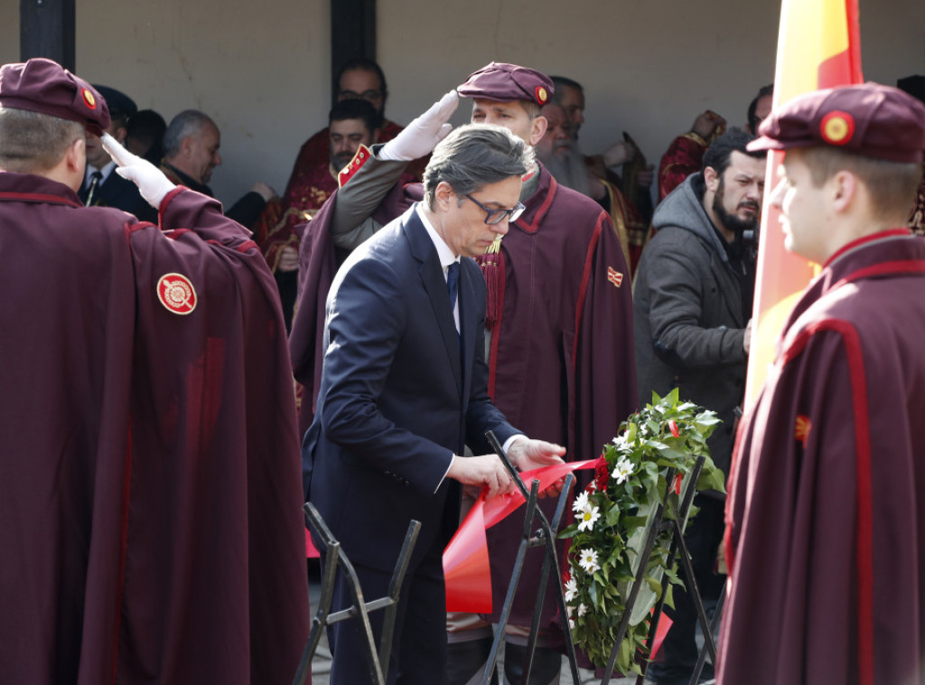 Predsednik Severne Makedonije Stevo Pendarovski položio cveće u čast 151. godišnjice rođenja Goce Delčeva