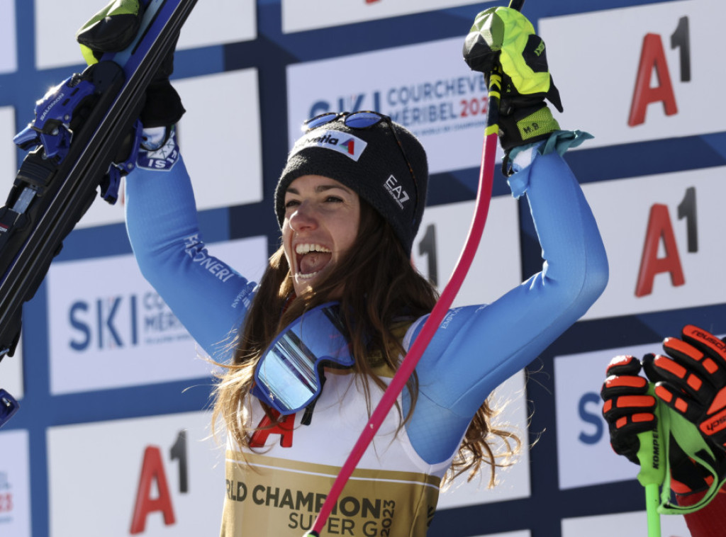 Italijanska skijašica Marta Basino osvojila zlatnu medalju na SP u superveleslalomu
