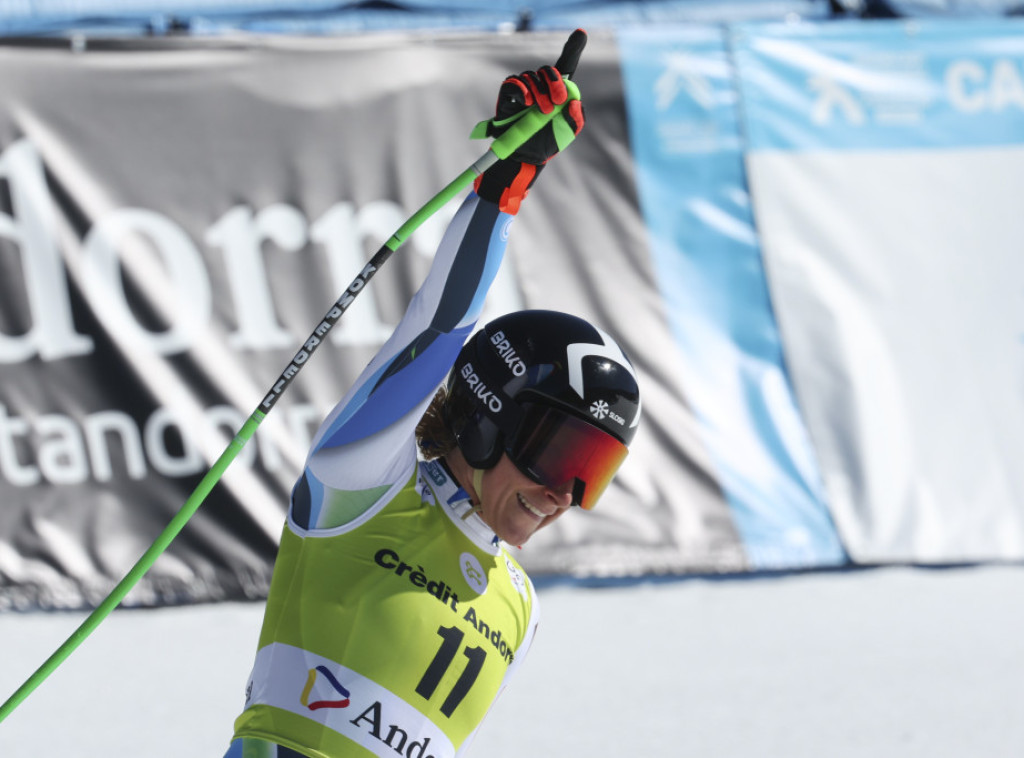 Slovenačka skijašica Ilka Štuhec pobedila na poslednjem spustu sezone u Andori