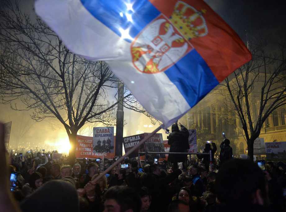 Opozicija održala protest u Beogradu protiv evropskog plana za KiM