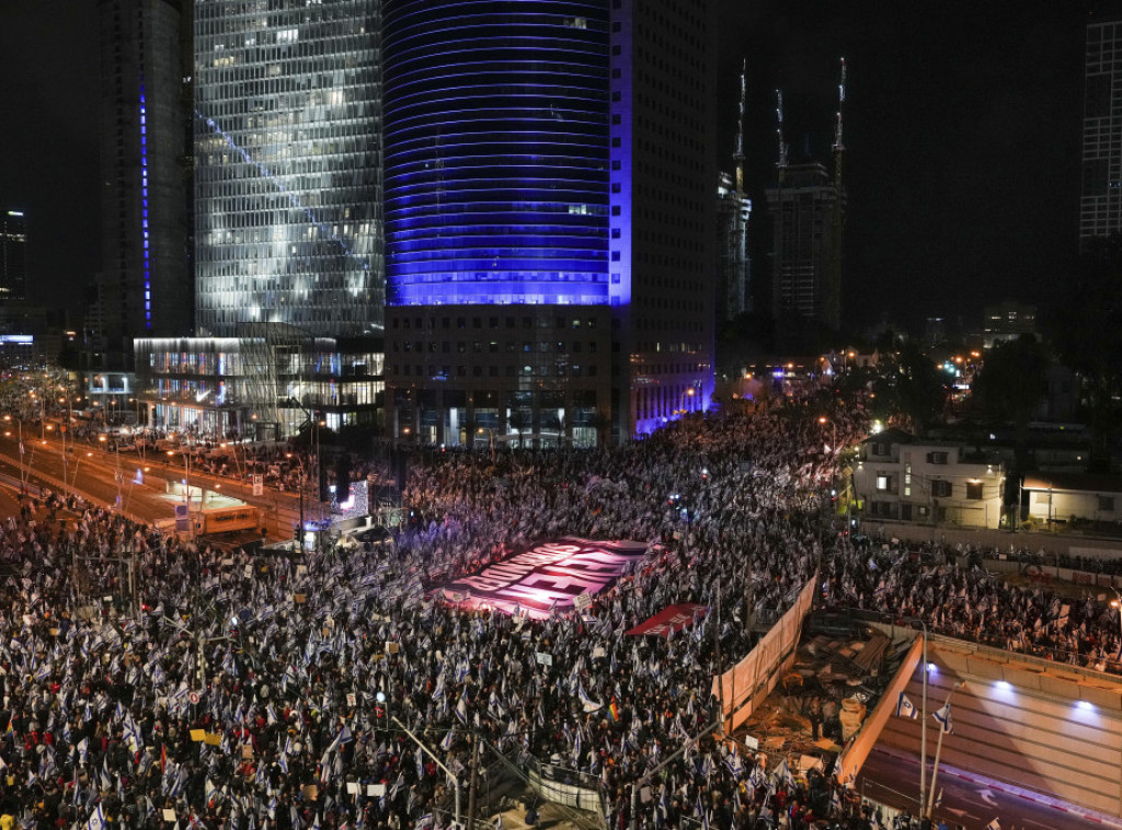 U Izraelu nastavljeni protesti zbog pravosudne reforme, u toku 11. nedelja demonstracija