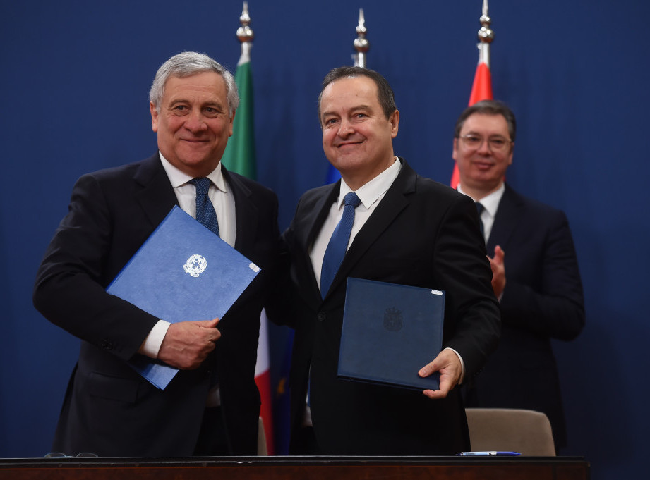 Dačić i Tajani saglasni: Zajednička sednica dve vlade pružila bi novi zamah
