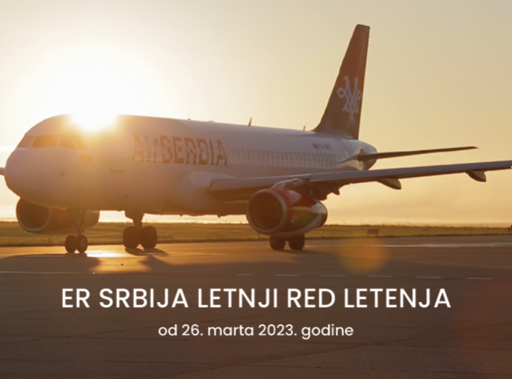 Er Srbija počela da saobraća po letnjem redu letenja koji će važiti do 28. oktobra