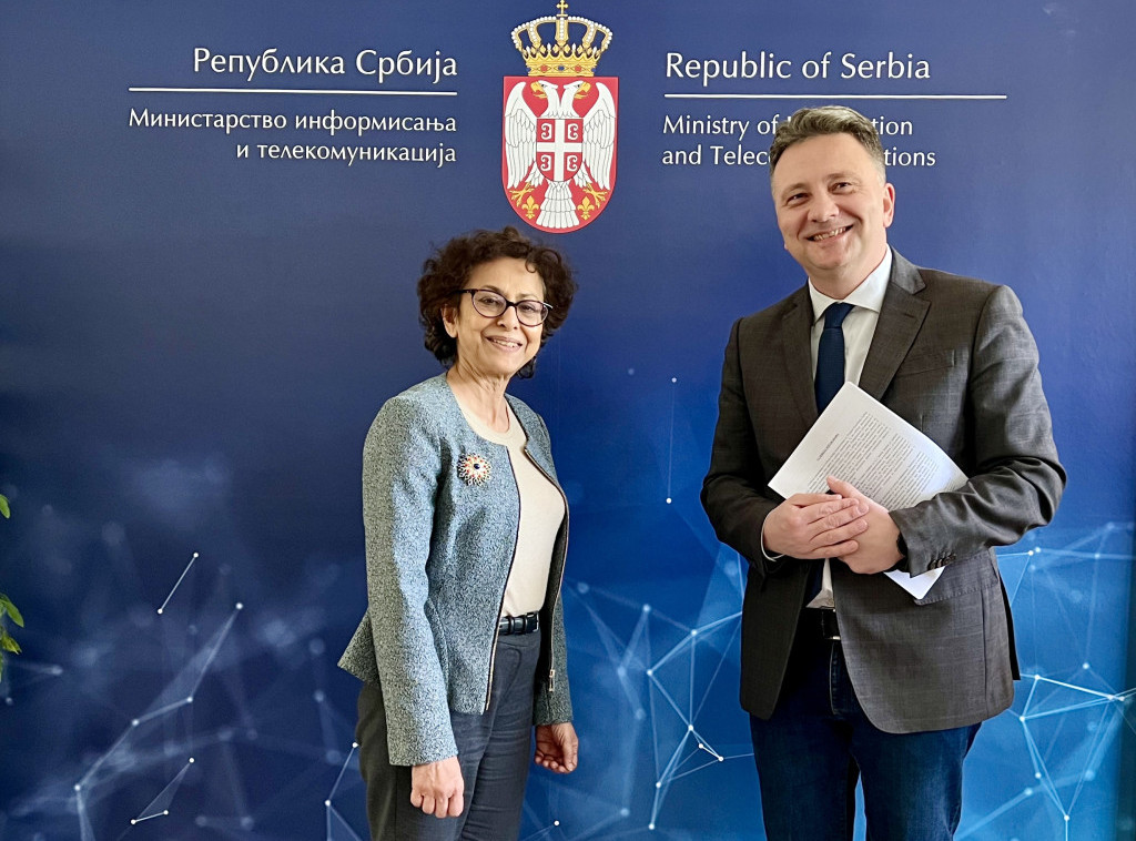 Ministar Jovanović razgovarao sa Irenom Kan o izradi nove legislative u oblasti informisanja