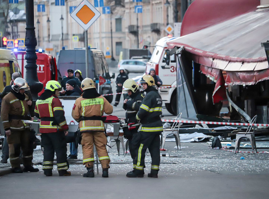 Broj povređenih u eksploziji u kafiću u Sankt Peterburgu povećan na 32