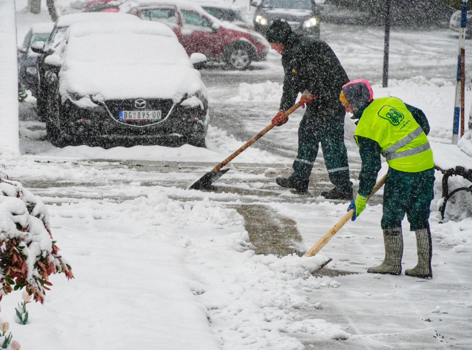 Beo info: "Gradska čistoća" radi pojačanim tempom zbog snega
