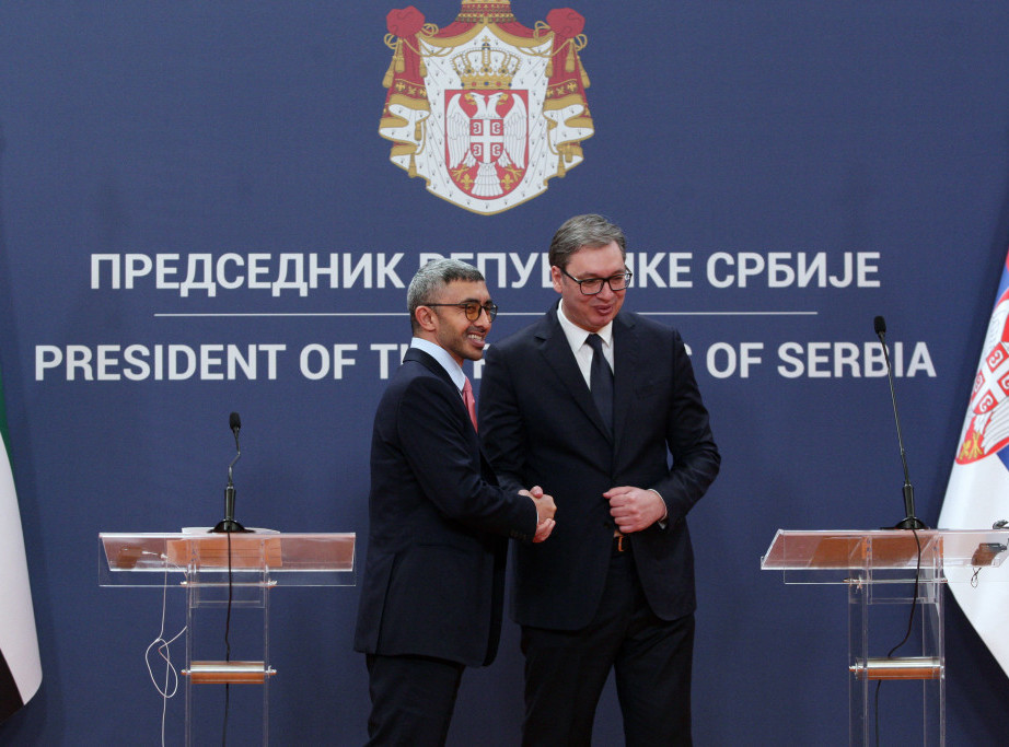 Vucic: I pointed out to bin Zayed what Belgrade can accept in dialogue with Pristina