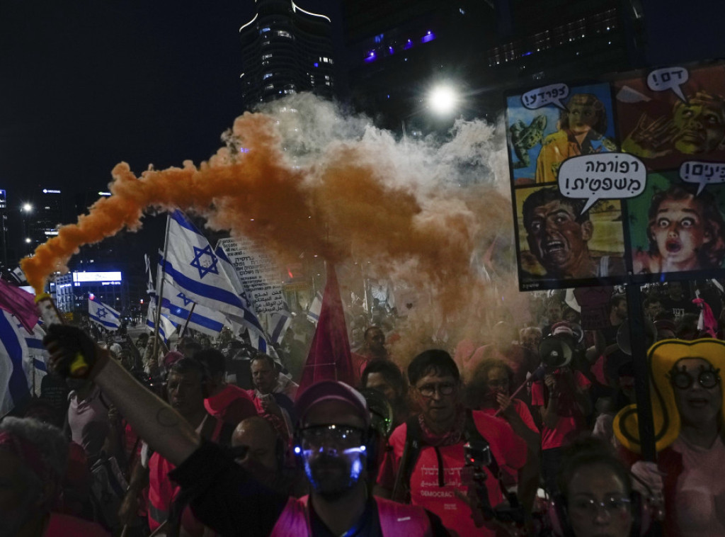 Protest desetina hiljada ljudi u Tel Avivu i Jerusalimu zbog reforme sudstva