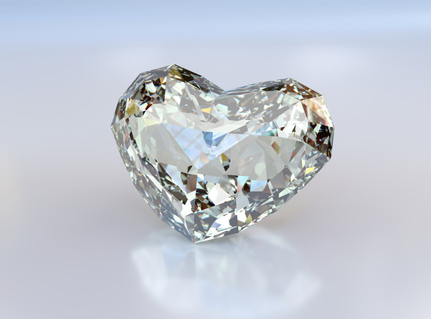 Dijamant u obliku srca od 16,64 karata otkriven u rudniku u Rusiji