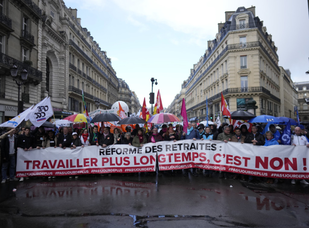 Francuska: Nastavljeni protesti pred odluku Saveta o predlogu zakona o penzijama