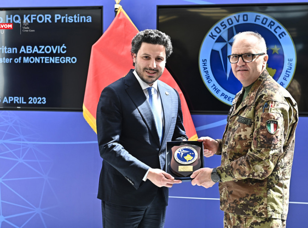 Abazović sa komandantom KFOR-a: Crna Gora posvećena regionalnoj stabilnost