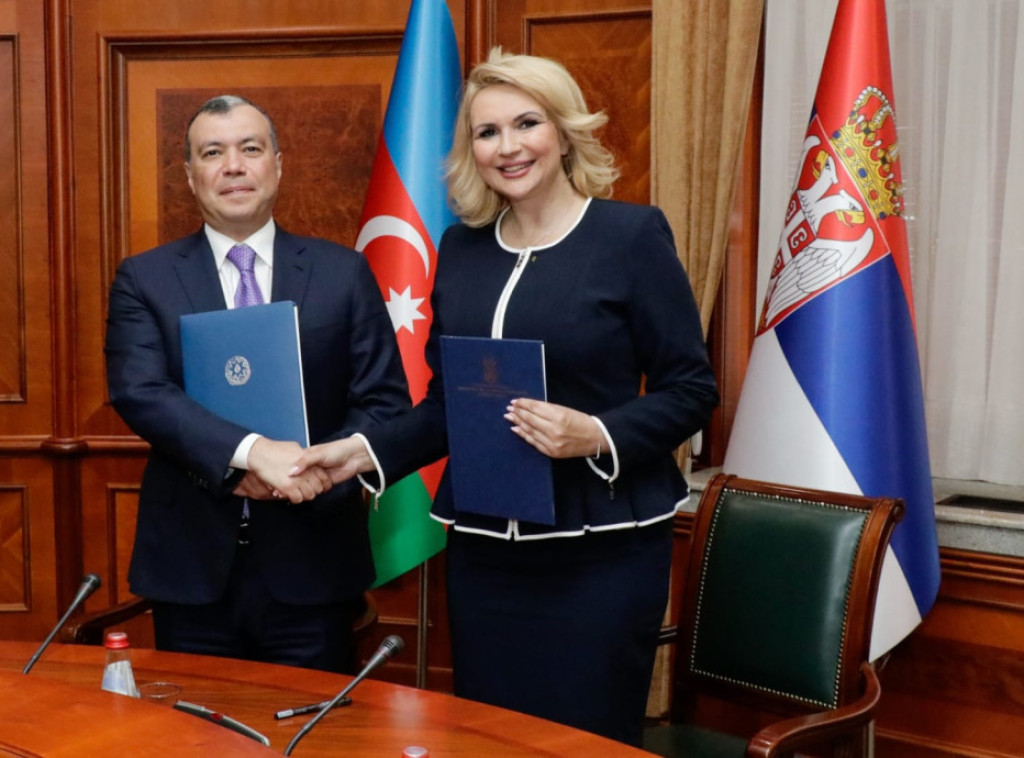 Ministarka Kisić i Sahil Babajev potpisali Memorandum o razumevanju