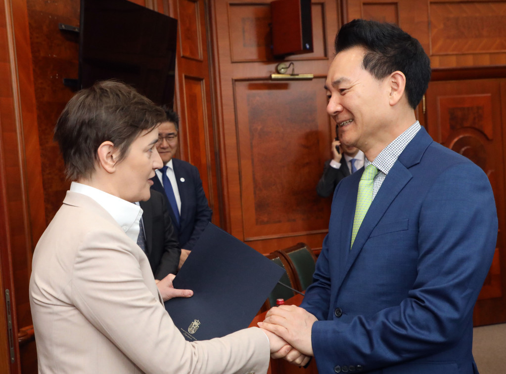 Brnabic meets with South Korean presidential envoy