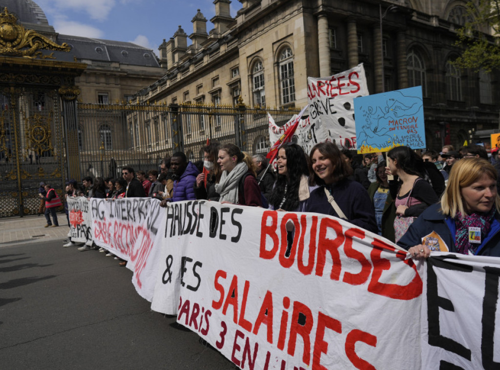 Francuski sindikati pozvali na nove proteste 6. juna protiv penzione reforme