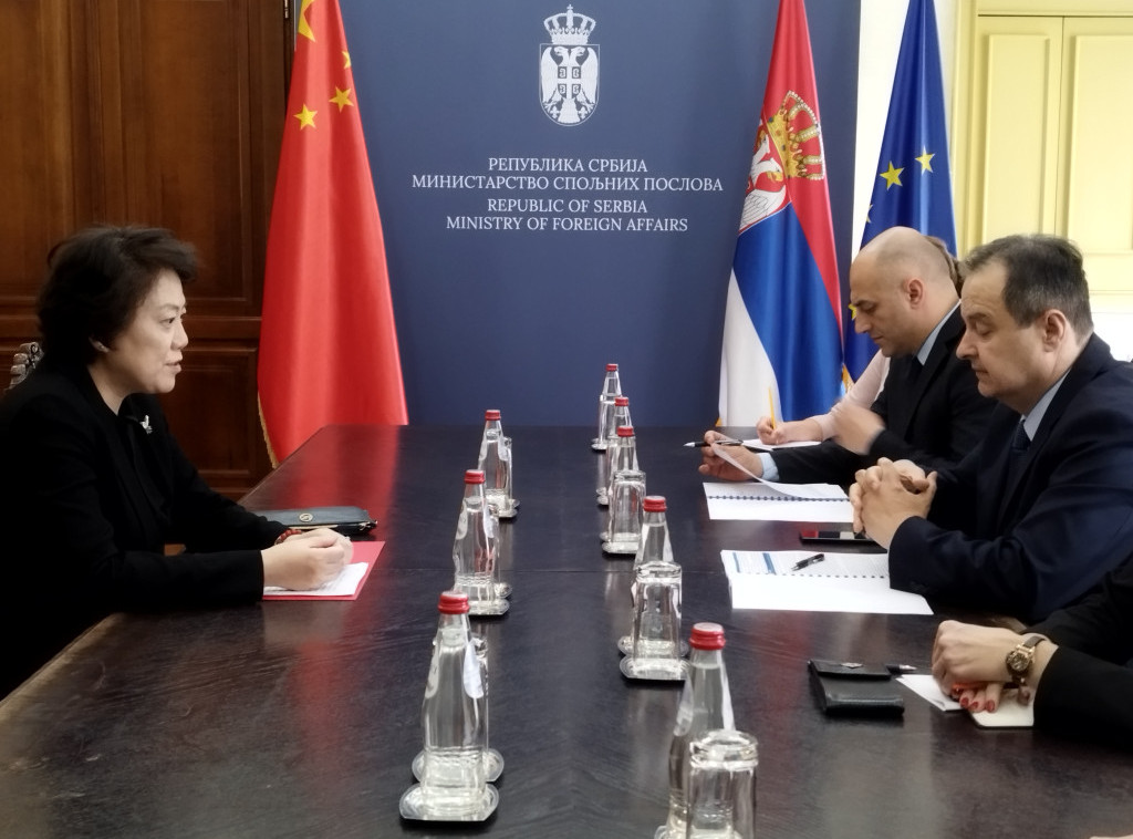 Ministar Dačić razgovarao sa ambasadorkom Kine o osnaživanju saradnje dve zemlje