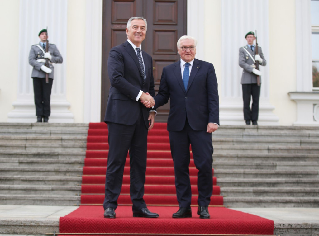 Predsednik Nemačke Frank Valter Štajnmajer priredio svečani doček za Mila Đukanovića