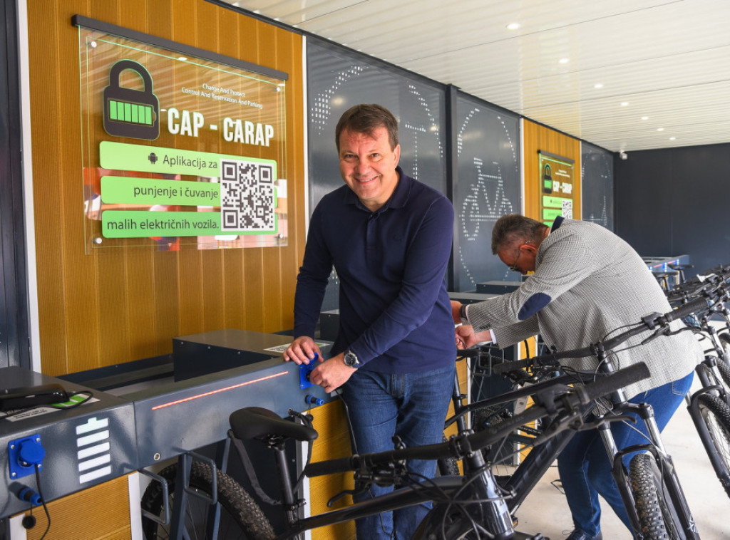Na Fruškoj gori otvorena prva e-bajk stanica u Srbiji za punjenje električnih bicikala