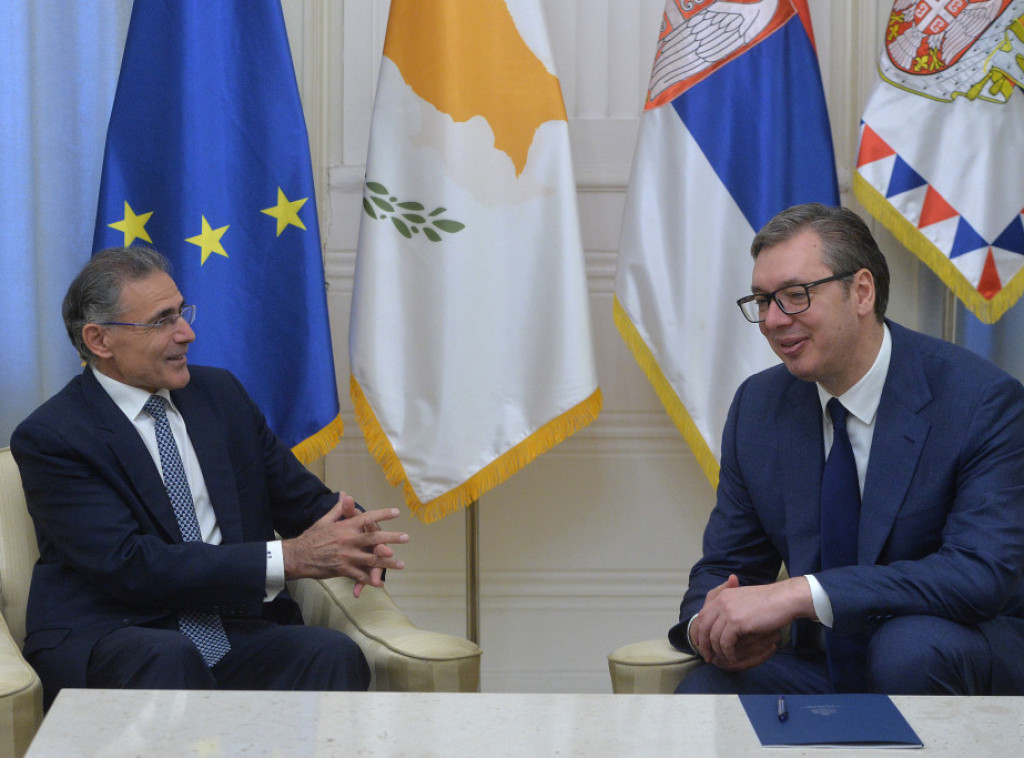 Vucic receives farewell visit from Cypriot ambassador