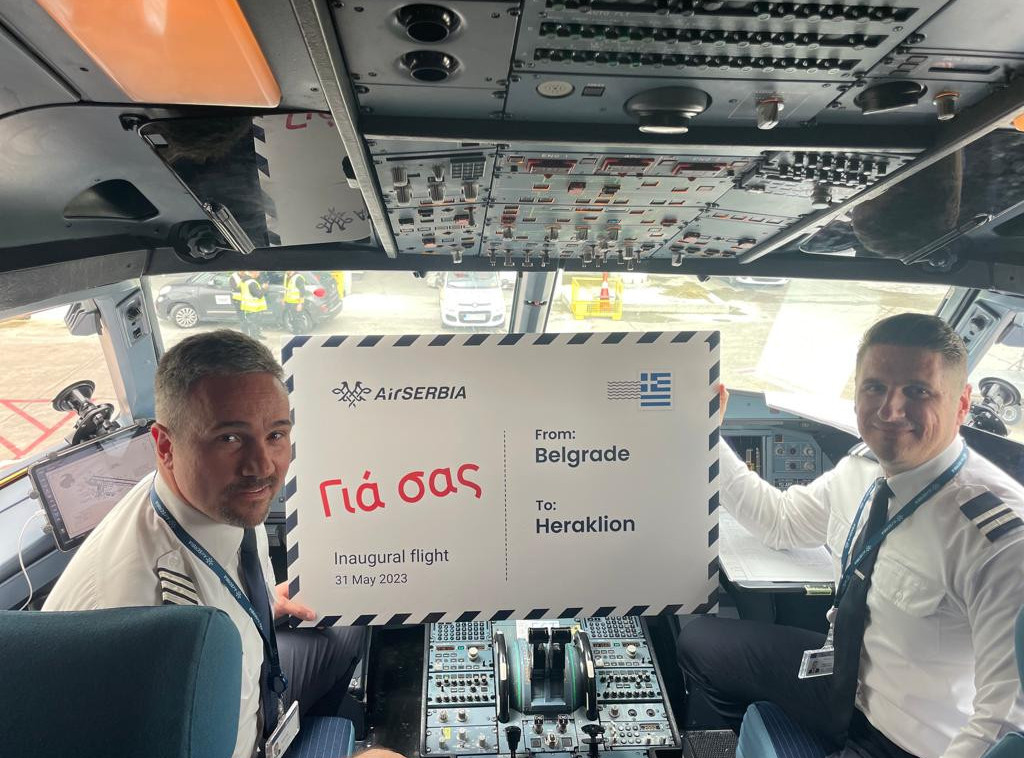 Er Srbija od danas leti i na Krit: Na liniji Beograd-Iraklion leteće četiri puta nedeljno