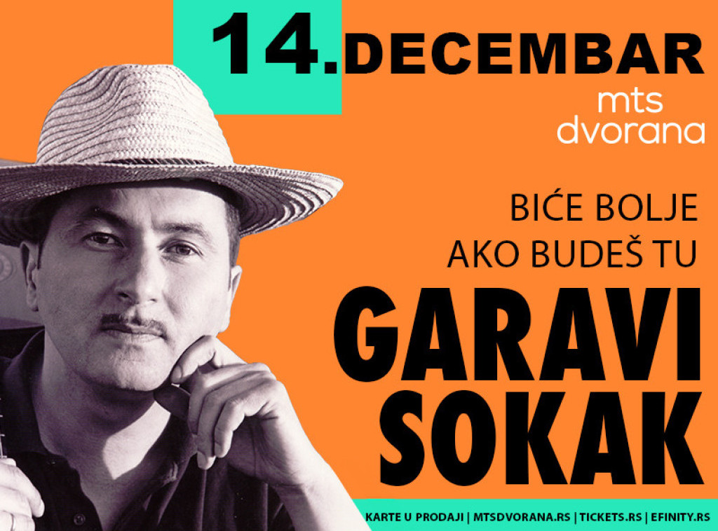 Garavi sokak zakazao akustični koncert 14. decembra u mts Dvorani