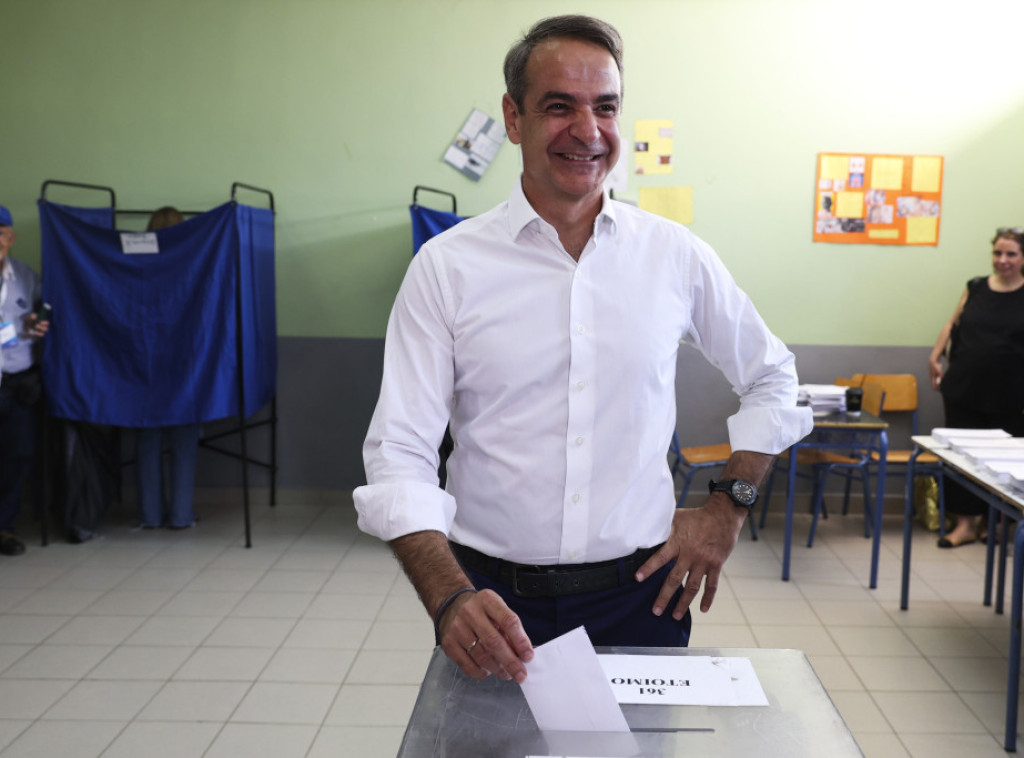 Micotakis i Cipras glasali na parlamentarnim izborima u Grčkoj