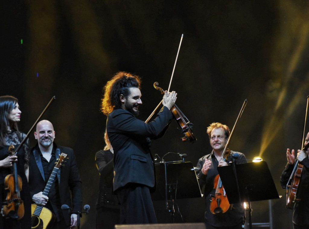 Violinista Nemanja Radulović održao koncert na Stadionu Tašmajdan