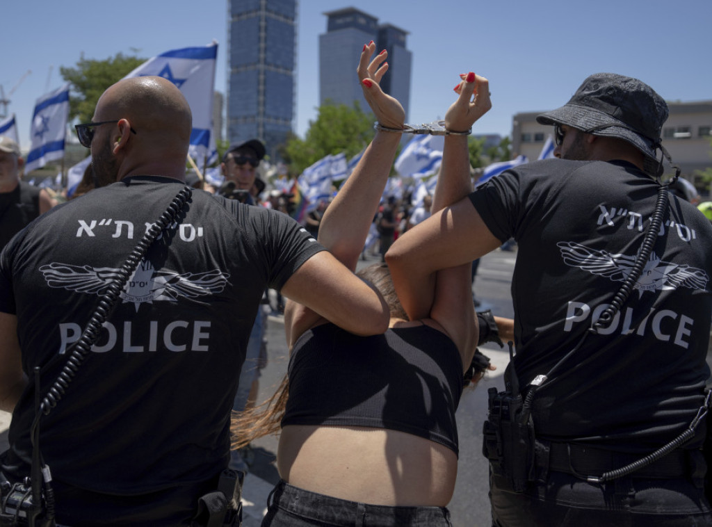 Najmanje 66 ljudi uhapšeno u demonstracijama širom Izraela
