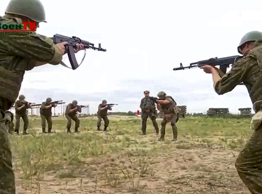 Beloruske snage na obuci sa "Vagnerovcima" kod granice sa Poljskom