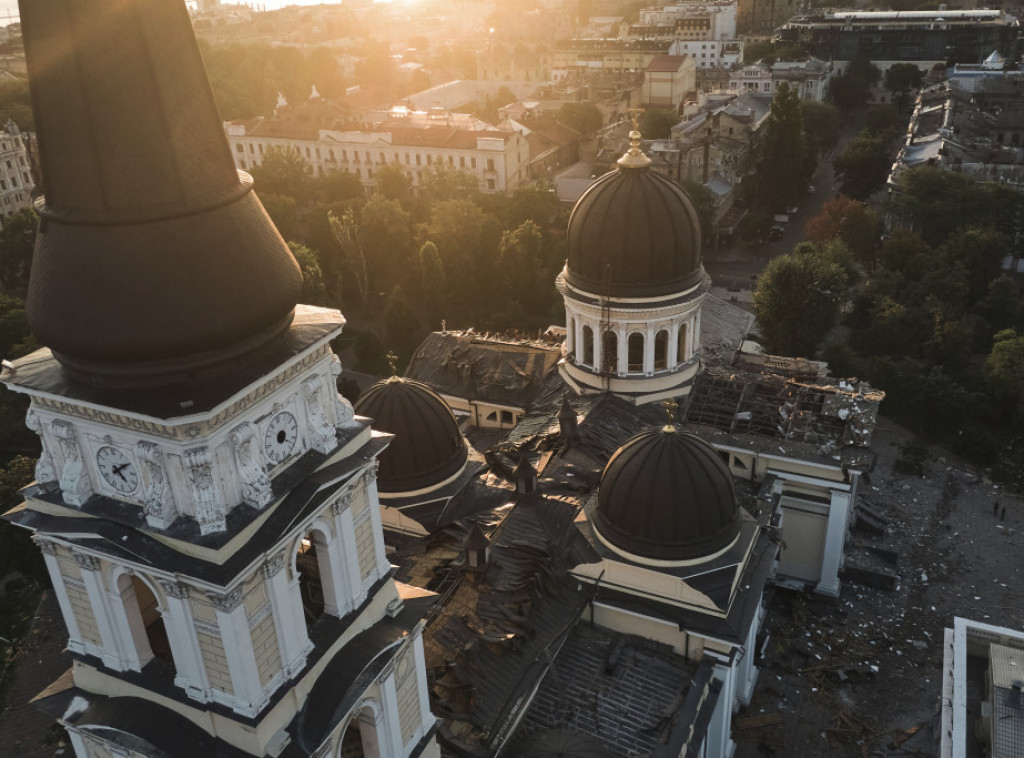 U ruskom napadu na Odesu jedna osoba poginula, oštećena crkva Preobraženja Gospodnjeg