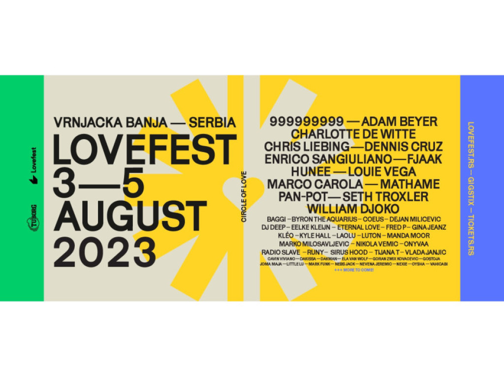 Festival "Lovefest" od 3. do 5. avgusta u Vrnjačkoj banji