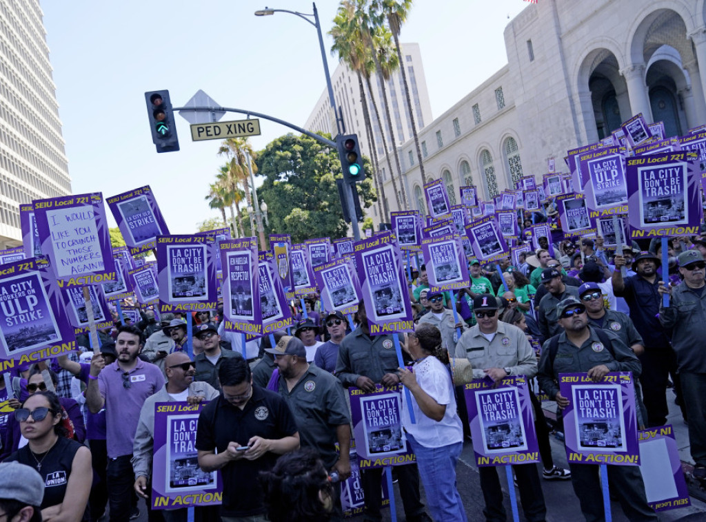 SAD: Celodnevni štajk zaposlenih u opštinskim službama Los Anđelesa
