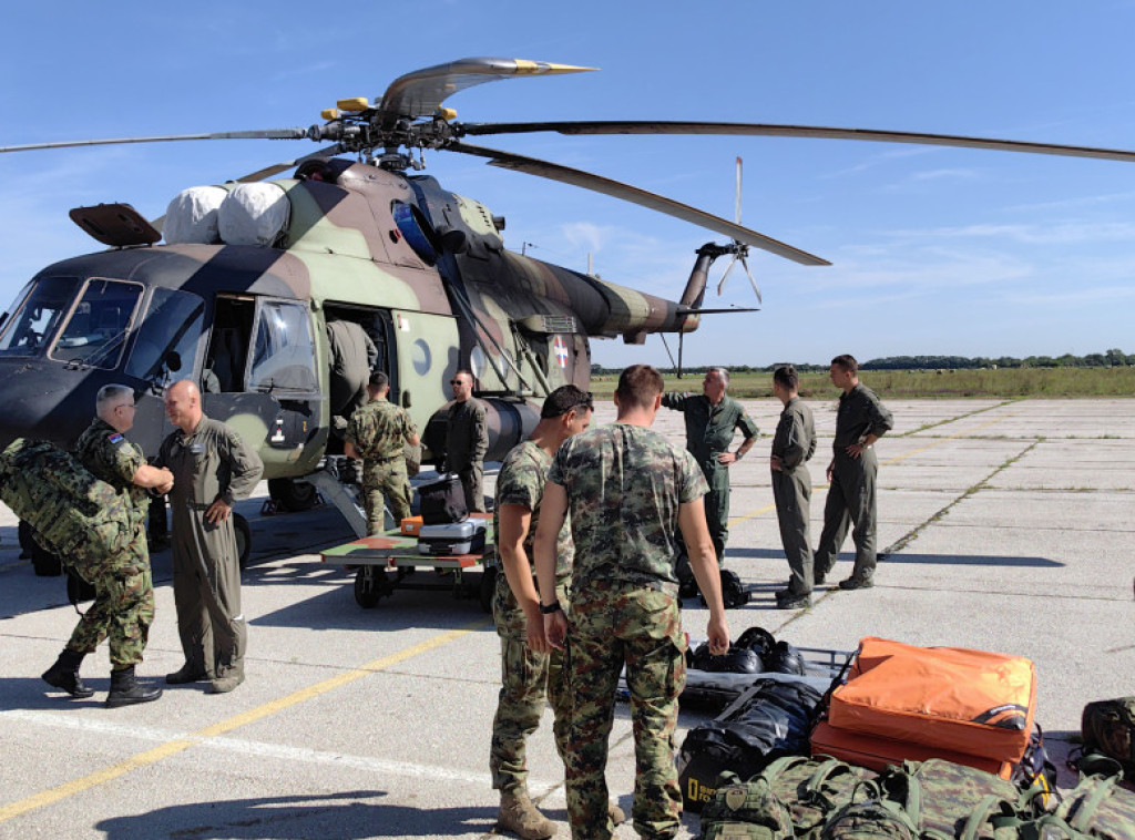 Second part of Serbian Armed Forces contingent departs for flood-hit Slovenia