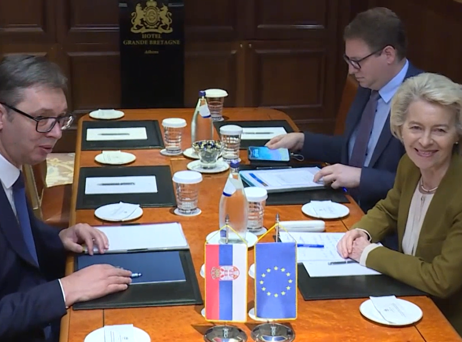 Vucic: I discussed important regional, international affairs with von der Leyen
