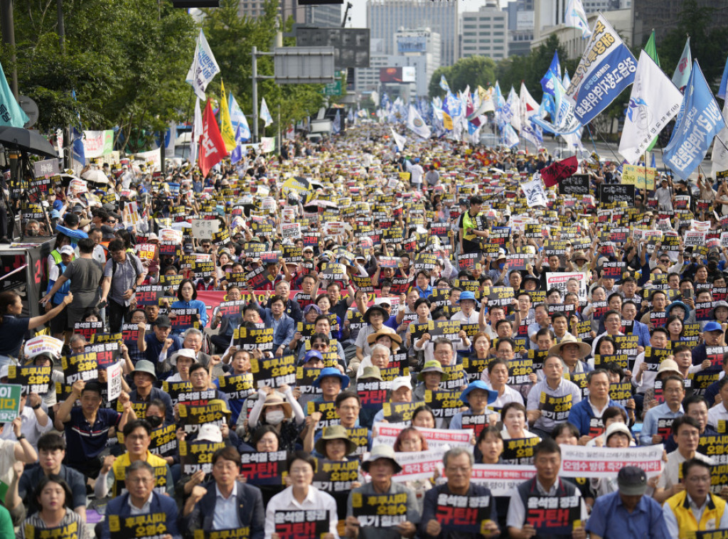 Seul: Demonstranti traže od vlade da preduzme akcije po pitanju vode iz Fukušime