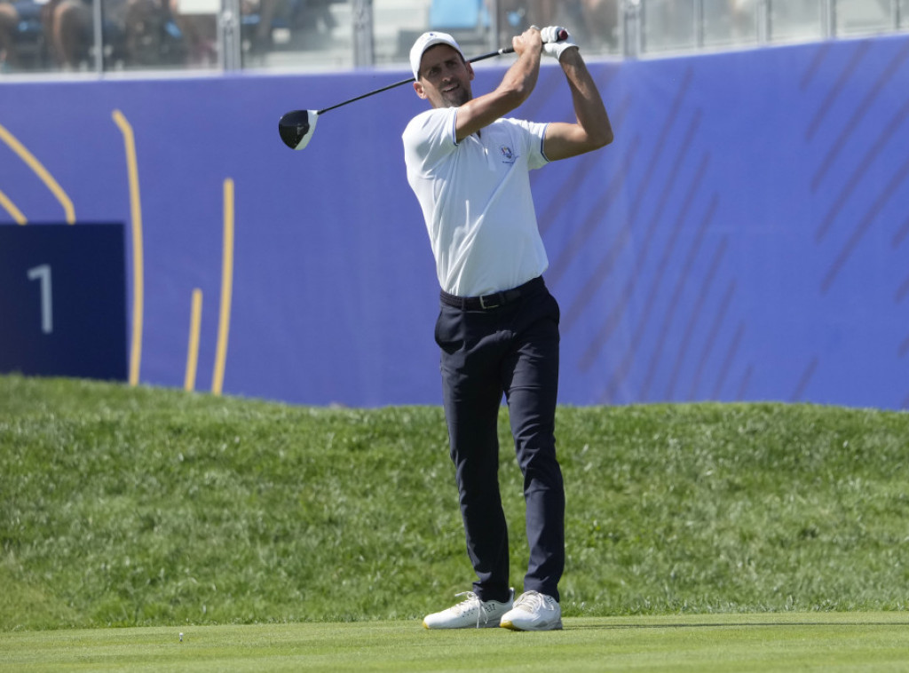 Novak Đoković učestvovao na golf turniru "Rajder Kup" u Rimu
