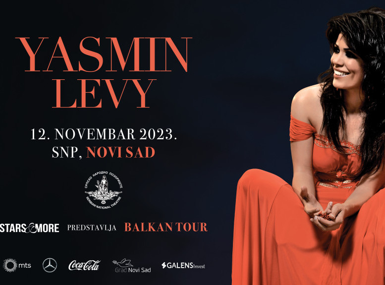 Pevačica Jasmin Levi 12. novembra prvi put nastupa u Novom Sadu