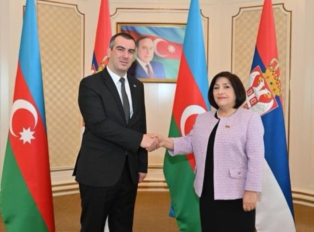 Vladimir Orlić sastao se u Bakuu sa predsednicom Parlamenta Azerbejdžana Sahibom Gafarovom