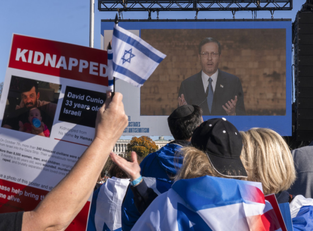 Izraelski predsednik Isak Hercog poručio okupljenima u Vašingtonu: Američko-izraelski savez je jači neko ikada